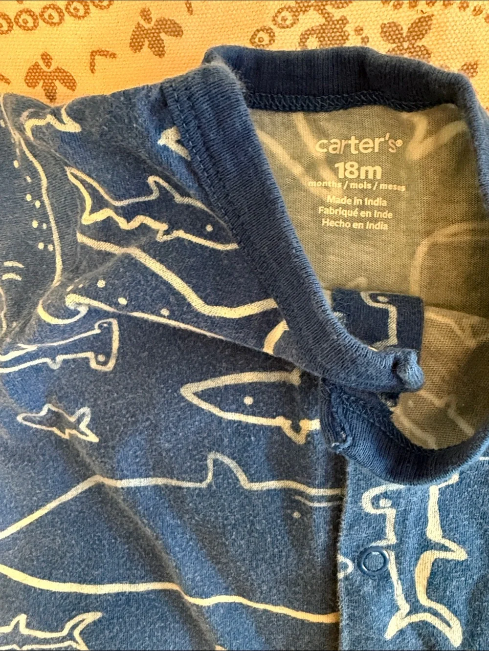 3-Pack Toddler Rompers Size 18 Months - Sharks, Crabs & Crocodile